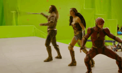 Justice League behind the scenes footage